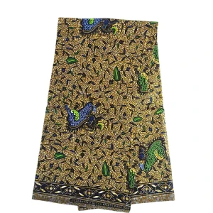 Home Textile Material 100% Polyester Viscose Wax Prints Fabric 6 Yards