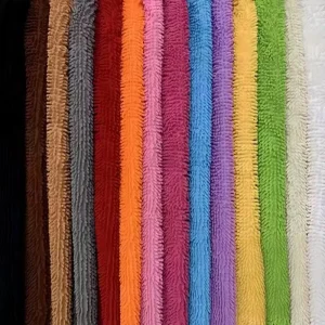 Home Textile Microfiber Chenille Polyester Fiber Fabric Roll Factory Production Accept Small Lot Customized Service