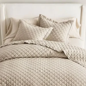 Home Textile Modern Luxury Quilted Solid Cotton Comforter Set Bedding