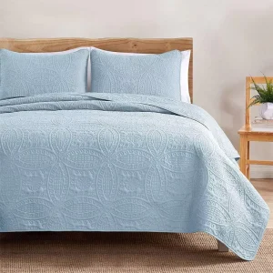Home Textile Three Piece Bedding Set Ultrasonic Stitching Quilt Bed Cover Set