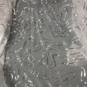 Home Textile Woven Breathable Dyed Velvet Upholstery Gilding Foil Curtain Fabric for Interior Decoration