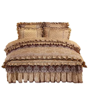 Home Textiles Beautiful King Bed Skirts Fashionable Comfortable Bed Skirt Hotel Luxury Bed Sheets