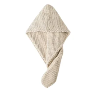 Home Use Super Soft Double Layer Hair Dryer Towel Anti Frizz Anti Breakage Hands Free Wrap Woven Knitted Design