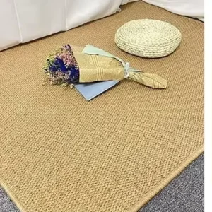 Home Use Woven Stair Runner Long Area Rugs Natural Sisal Modern Luxury Custom Size Durable Villa Hotel Banquet