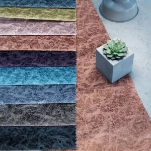 Hometextile Holland Velvet Glue Emboss Fabric 100% Polyester Knitted Home Decor Sofa and Toy for Home Textiles