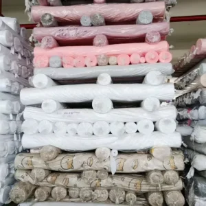 Hometextile Use Washed Polyester Fabric Relaxed Handfeel for Quilt Cover