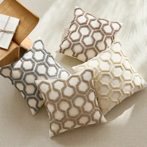 Honeycomb Pillowcase style Cushion Cover Bay Window Bedroom Geometric Abstract Throw Pillow Nordic style