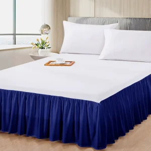 Honeymoon Factory Price Home Queen King Elastic Bedding Set Bedskirt Ruffle Wrap Around Sheets Bed Skirt