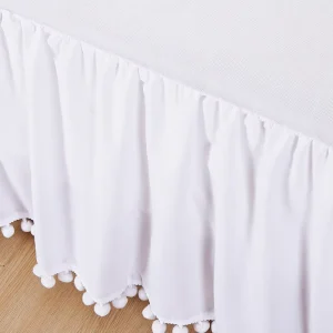 Honeymoon New Arrival Home Skirting Elastic Wrinkle Resistant White Sheet Set Bedsheets Bedding Set Bed Skirt for Hotel