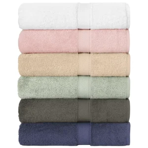 Hongya Solid Color 100% Cotton Towel Set Bath Towel & Wrap Towel for Adults Home & Hotel Use