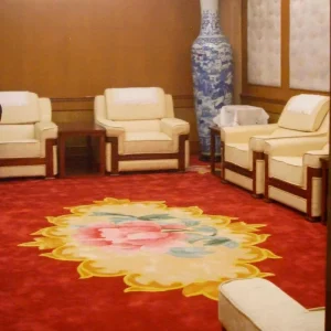 Hooked Stair Carpet Runner Anti static Anti Bacteria Hotel Banquet Hall Carpet Nylon Machine Made Jacquard