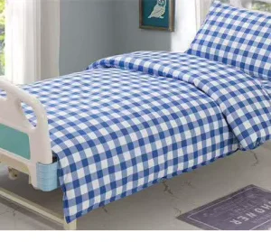 Hospital Stretcher Bed Sheets 3 Pcs Woven Striped 1000TC Egyptian Cotton Bed Sheet Set