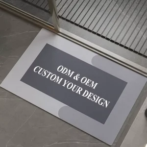 Hot Custom Logo Non slip Super Absorbent Fast Drying Bath Mat Diatomite Earth Stone Bath Mat Floor Shower Mats Bath Bathroom Rug