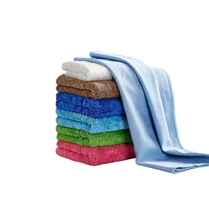 Hot Sales Customized Logo Eco-Friendly Square Microfiber Towel for Car Wash Cleaning Cloth Car Drying Hair Salon