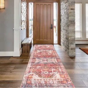 Hot Sell Retro Cashmere Like Runner Rugs Hallway Non Slip Carpet Sofa Coffee Table Bedroom Bedside Carpet and Rugs