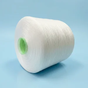 Hot Selling 30S 3 RSP 100%Recycled Staple Spun Polyester Sewing Yarn for Sewing Raw White AA Grade GRS