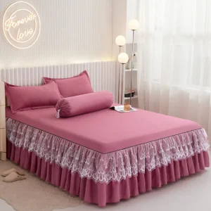 Hot Selling Bed Spread Bed Skirt Cover Set Bedding Bed Sheet With Bedding Skirt Online Shopping Manufacturer Bulk Items