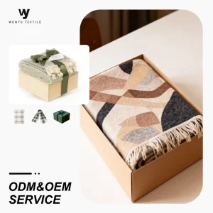 Hot Selling Custom Jacquard Woven Blanket Fashion Tapestry Design