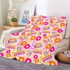 Hot Selling Customized Cute Kawaii Food Printing Room Decor Plush Blanket Soft Fleece Flannel Bed Sofa Throw Blankets