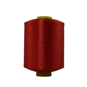 Hot Selling Fabric 100% Polyester Yarn 150 48 Dyed Yarn for Knitting and Weaving