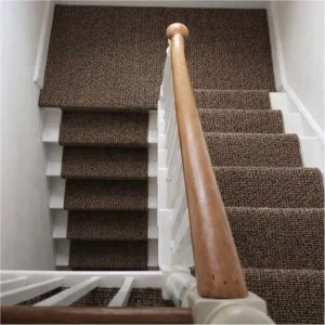 Hot Selling Factory OEM Custom Logo Natural Fiber Self Bound Border Runner Indoor Stair Herringbone Woven Broadloom Sisal Carpet