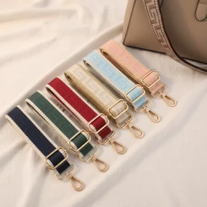 Hot Selling Fashionable Custom Crossbody Belt Jacquard Maze Pattern Fabric Polyester Adjustable Durable Customizable Bag
