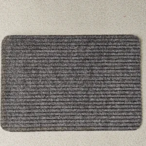 Hot Selling Modern Striped Coir Door Mat Anti Slip Out Entrance Tapis De Porte with Rubber Backing Woven Floor Rug for Home Use