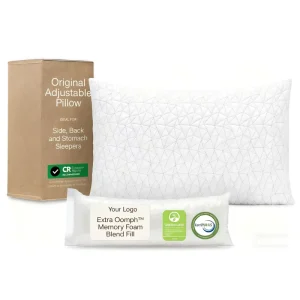Hot Selling Original Adjustable Shredded Memory Foam Pillow Queen Size Bed Pillows for Sleeping Cross Cut Memory Foam Pillows