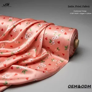 Hot Top Fashion Digital Fabric Printing Silk Satin Fabric Custom 100% Polyester Print Fabric For Dress Garment