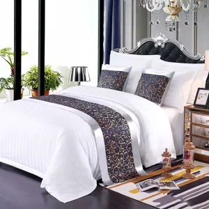Hotel 4 Piece Bed Sheets king Size Bedding Set Pure Cotton Fabric for Bed Linen