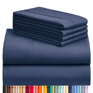 Hotel 6pc Bedsheet Set Woven Flat Bed Sheet & Fitted Bed Sheet for Budget Hotel