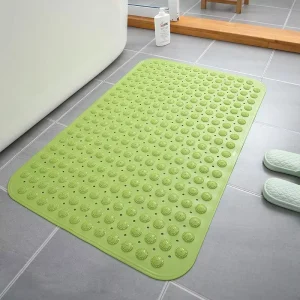 Hotel Anti-slip PVC Solid Modern Luxury Eco-friendly Bathroom Mat Large-sized Shower Door Mat Home Machine Made
