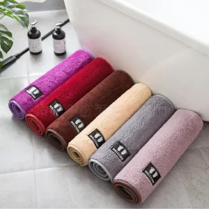 Hotel Baby Anti Slip Bath Mat Custom Microfiber Non Slip Bath Mat Microfiber Bath Mat with Absorbent Feature for Bathing