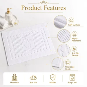 Hotel Bath Mat Set Soft Non Slip Bath Mat Anti Slip Bath Mat for Hotel Bathroom