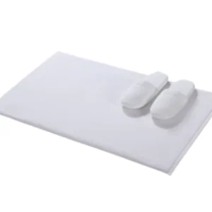 Hotel Bath Mats Rug Bathroom White Jacquard Design Bath Feet Floor Towel Towels 100% Cotton