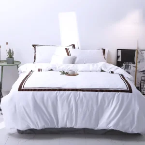 Hotel Bed Linen Bedding Set 100% Egyptian Cotton Bed Sheet With Duvet Cover Sets Cotton Sheet Sets