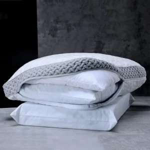 Hotel Bed Pillows 60x40cm Memory Foam Neck Pillow with Cooling and Anti Bacteria Features All Season Use