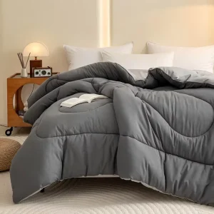 Hotel Bedding Bed Comforter Set for Queen Size Bed 100% Polyester Duvet Quilt Quilted Lightweight Warm Modern Winter Comforter