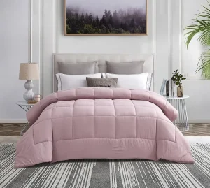 Hotel Bedding Polyester Alternative Comforter Set Soft and Cozy Queen King Sizes All Season Custom Options OEKO TEX Certified