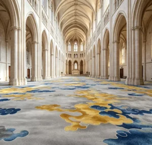 Hotel Broadloom Tufted Floor Carpet 4m Textile Back Nylon Anti Slip Durable Project Supply Hotel Lobby Hallway