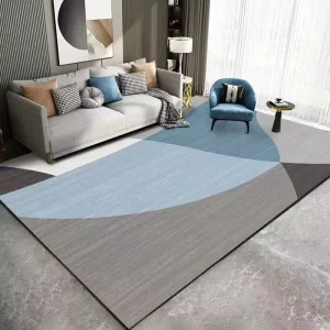 Hotel Carpet Modern Retro Geometric Pattern Area Rug Large R Home Carpet for Living Room Bedroom for Camping Locker Decoration