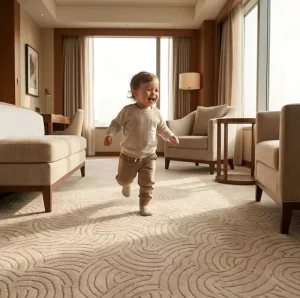 Hotel Carpet for Hotel Lobby Wall to Wall Nylon Fire Resistant Stain Resistant Heavy Traffic Custom Size