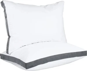 Hotel Collection Bed Pillows Standard Queen Size Set of 2 Original Down Alternative for Comfortable Sleeping