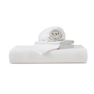 Hotel Collection Cotton CVC Flat Sheet Set Fitted Bed Sheet With Elastic Band
