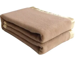 Hotel Collection Heated Raschel Australian Fine Wool Blanket for Home Use Solid Four Seasons Brushed Customizable