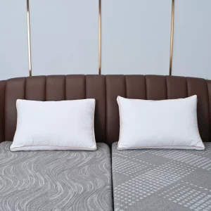 Hotel Collection Microfiber Filled Bed Pillows for Sleeping 2 Pack Queen Size