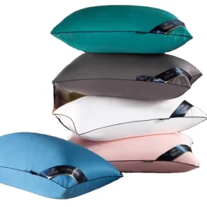 Hotel Collection Quality Bed Pillow for Sleeping Set of 2 Down Alternative Microfiber Filled Pillow Back Side Sleeper