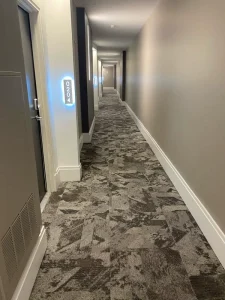 Hotel Corridor & Room Cut Pile Reversible Anti Slip Nylon Polypropylene Carpet High Pile Custom Pattern Bulk Price