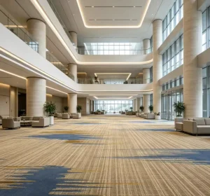 Hotel Custom Wall to Wall Jacquard Carpet 4m Felt Back Nylon Fire Resistant Sound Absorbing OEM ODM Custom Hotel Corridor Lobby