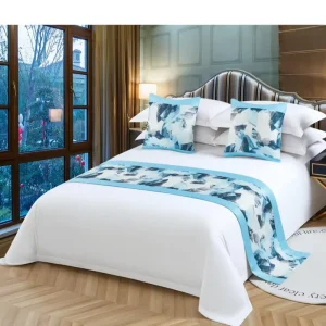 Hotel Customized Design 100% Cotton Bedding Sets 7 Pieces Comforter Soft Breathable King Size